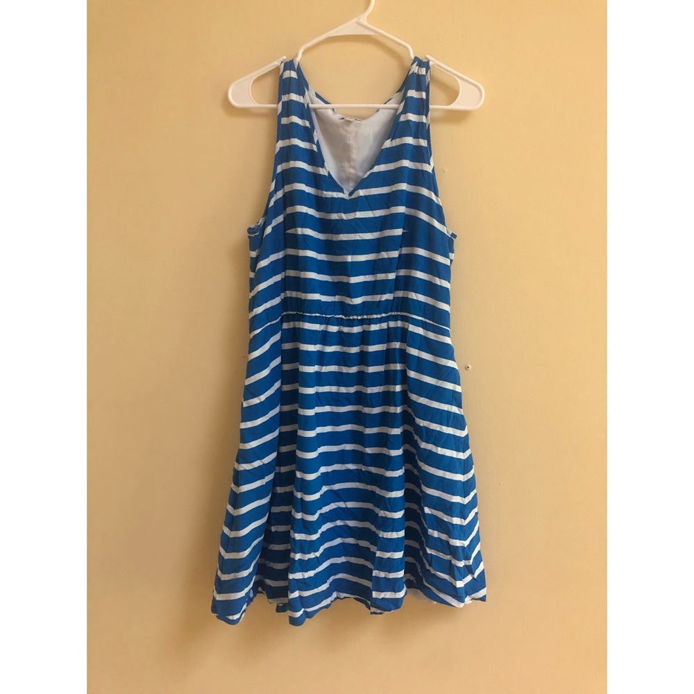 💙☁️ blue and white stripe skater dress ☁️💙